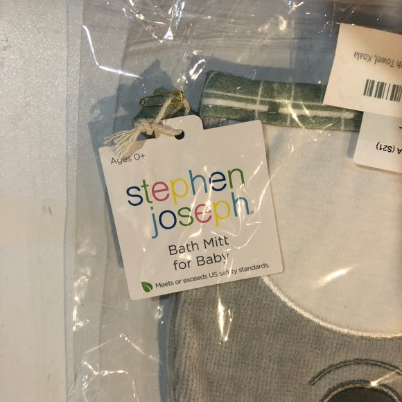KOALA BATH MITT FOR BABY—-STEPHEN JOSEPH—NEW IN PACKAGE - Picture 2 of 5